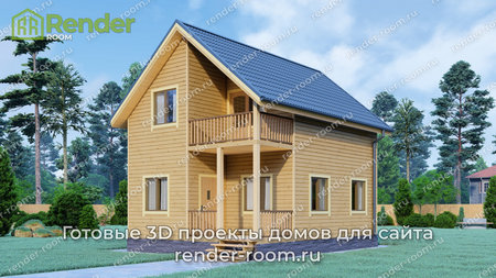 Проект П-1184 Площадь: 72, Размер: 6х8