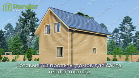 Проект П-1184 Площадь: 72, Размер: 6х8