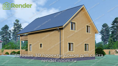 Проект  Площадь: 130, Размер: 8х12