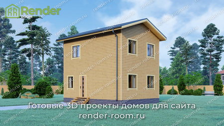 Проект П-1229 Площадь: 84, Размер: 6х8