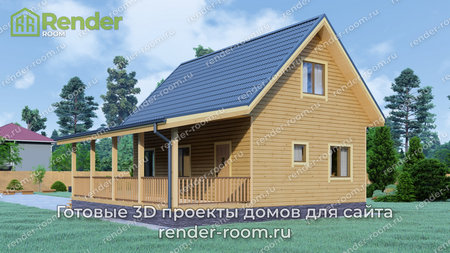 Проект  Площадь: 82, Размер: 6х9