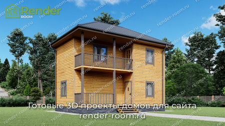 Проект  Площадь: 83,84, Размер: 6х9