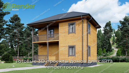 Проект  Площадь: 83,84, Размер: 6х9