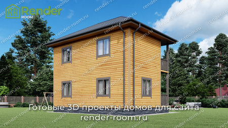 Проект  Площадь: 83,84, Размер: 6х9