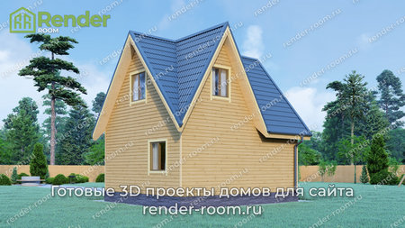 Проект П-1268 Площадь: 73, Размер: 6х7