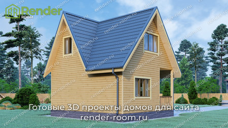 Проект П-1268 Площадь: 73, Размер: 6х7