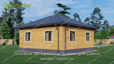 Проект  Площадь: 56,74, Размер: 8х8