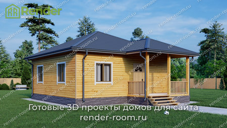 Проект  Площадь: 56,74, Размер: 8х8