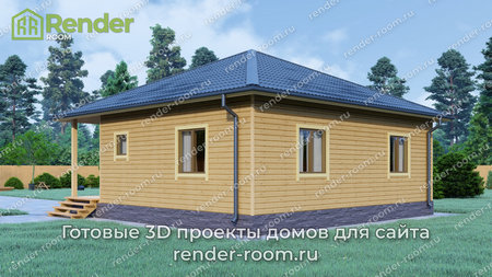 Проект  Площадь: 64,9, Размер: 9х9