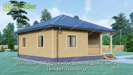 Проект  Площадь: 64,9, Размер: 9х9