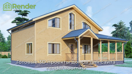 Проект  Площадь: 172, Размер: 8х12