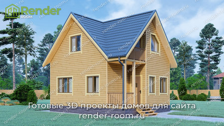 Проект  Площадь: 74, Размер: 6х7