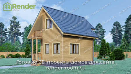 Проект  Площадь: 74, Размер: 6х7