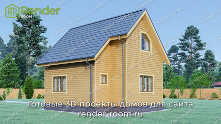 Проект  Площадь: 74, Размер: 6х7