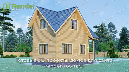 Проект  Площадь: 74, Размер: 6х7