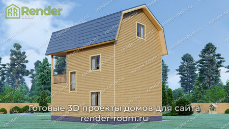 Проект П-1301 Площадь: 119, Размер: 7х8