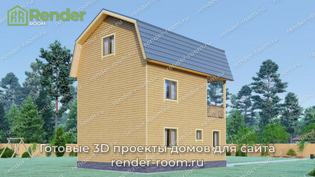 Проект П-1301 Площадь: 119, Размер: 7х8