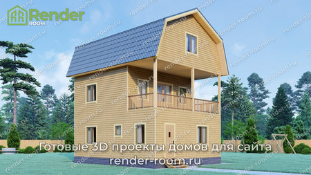 Проект П-1301 Площадь: 119, Размер: 7х8