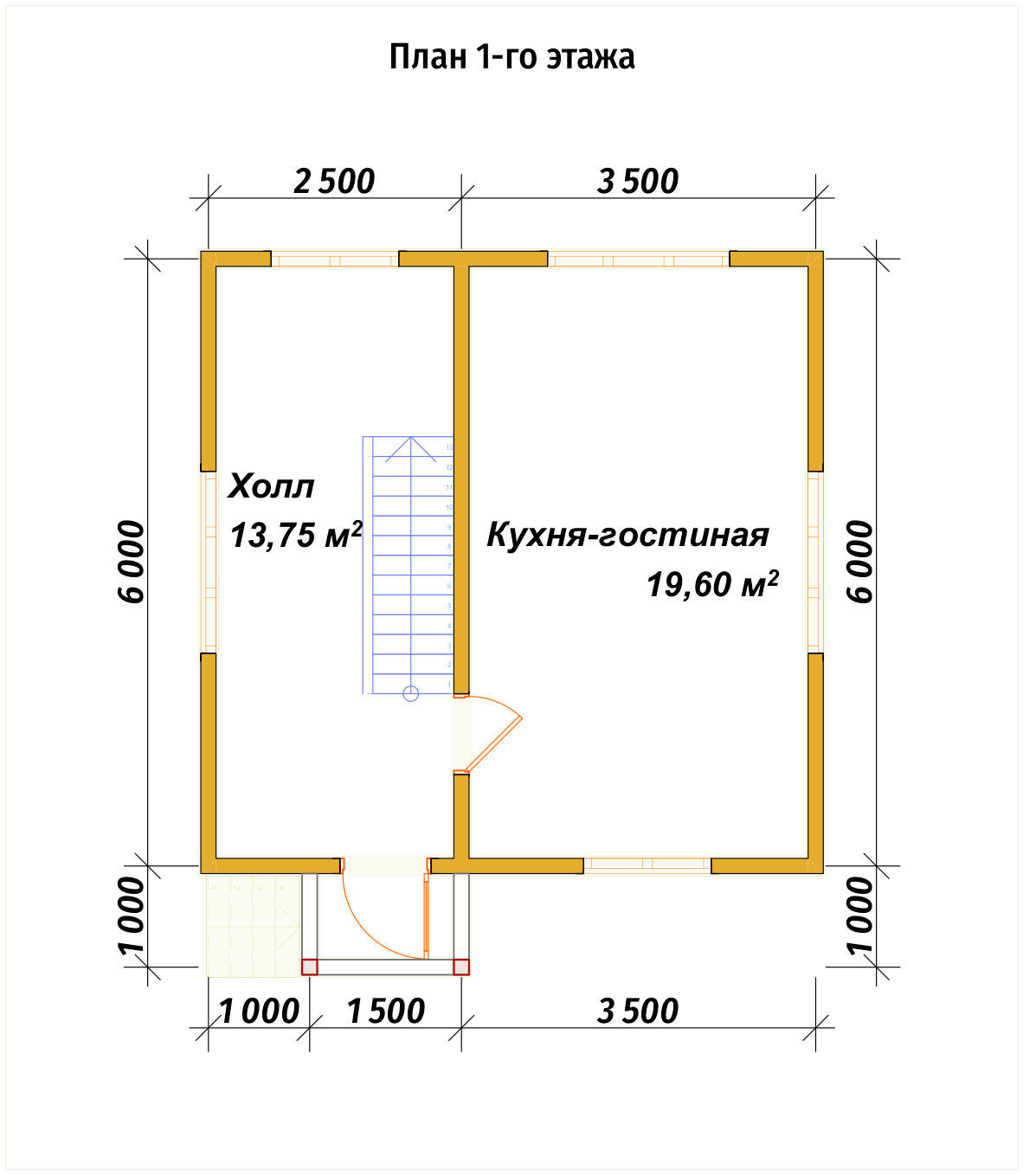 П-1302 План первого этажа П-1302 План первого этажа