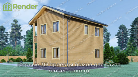 Проект П-1306 Площадь: 92, Размер: 6х8