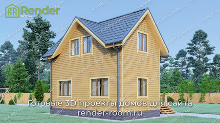 Проект  Площадь: 75, Размер: 6х8