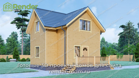 Проект  Площадь: 75, Размер: 6х8