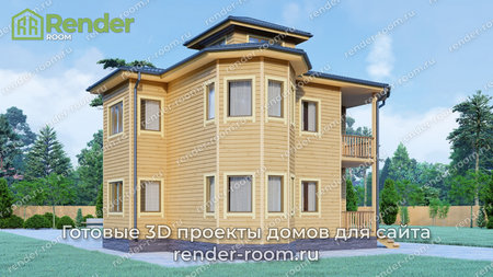 Проект П-1332 Площадь: 189, Размер: 13х13