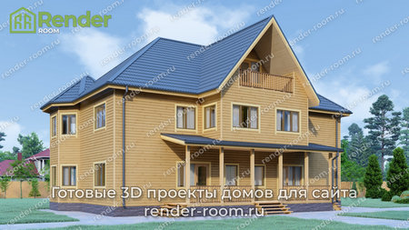 Проект  Площадь: 370, Размер: 12х18