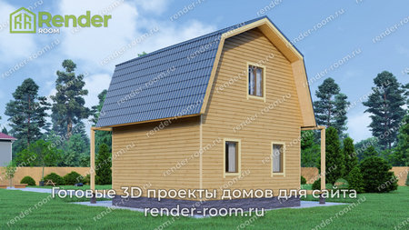 Проект  Площадь: 52, Размер: 6х6