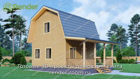 Проект П-1355 Площадь: 52, Размер: 6х6