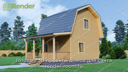 Проект П-1355 Площадь: 52, Размер: 6х6