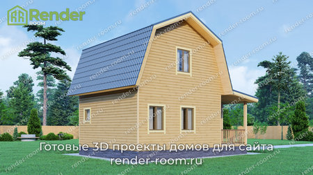 Проект П-1355 Площадь: 52, Размер: 6х6