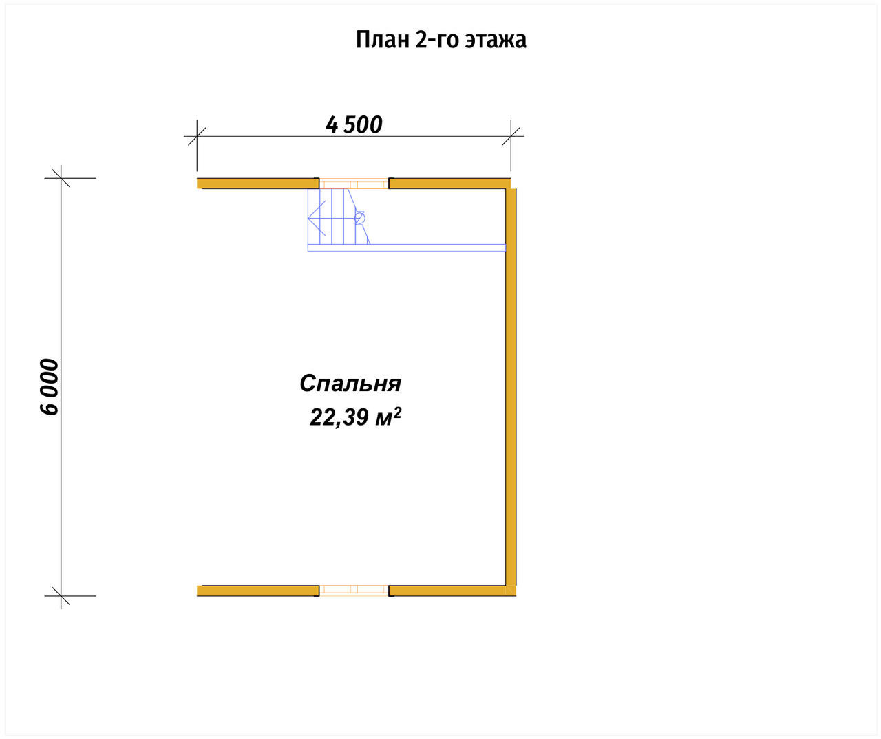 П-1355 План второго этажа П-1355 План второго этажа