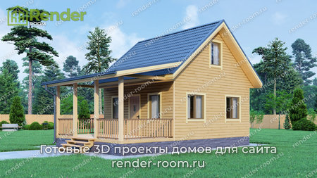 Проект П-1357 Площадь: 56, Размер: 6х6