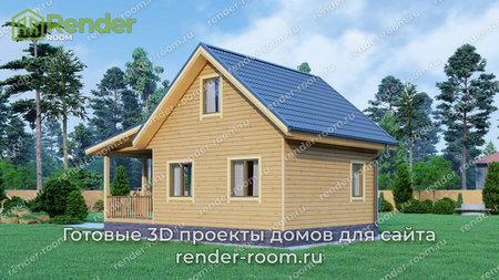 Проект П-1357 Площадь: 56, Размер: 6х6