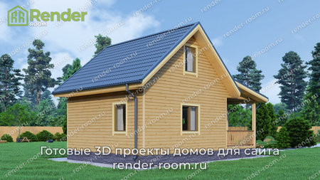 Проект П-1357 Площадь: 56, Размер: 6х6