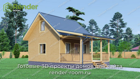 Проект П-1357 Площадь: 56, Размер: 6х6