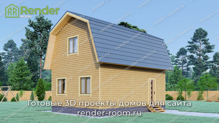 Проект  Площадь: 80, Размер: 6х8