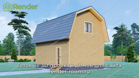 Проект  Площадь: 80, Размер: 6х8