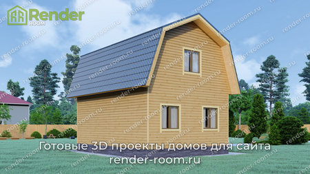 Проект  Площадь: 80, Размер: 6х8