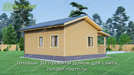 Проект  Площадь: 44, Размер: 6х8