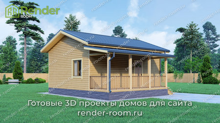 Проект  Площадь: 44, Размер: 6х8