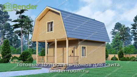 Проект  Площадь: 65, Размер: 6х8