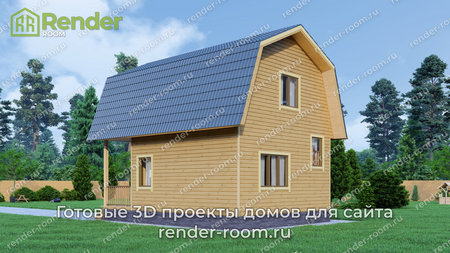 Проект  Площадь: 65, Размер: 6х8