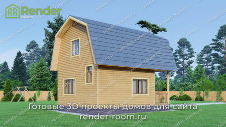 Проект  Площадь: 65, Размер: 6х8