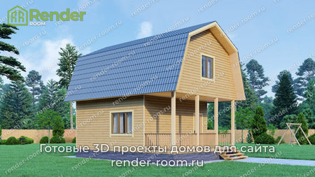 Проект  Площадь: 65, Размер: 6х8