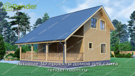 Проект  Площадь: 90, Размер: 6х9