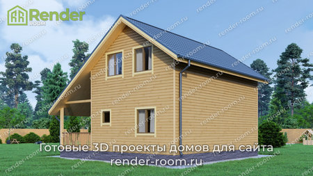 Проект  Площадь: 90, Размер: 6х9