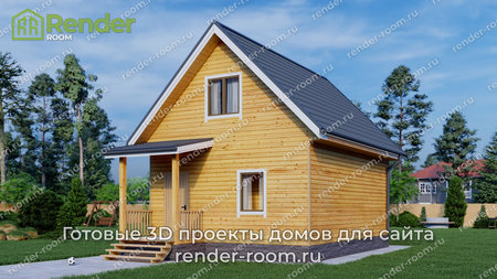 Проект  Площадь: 76, Размер: 6х8