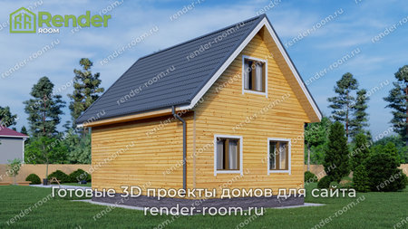 Проект  Площадь: 76, Размер: 6х8